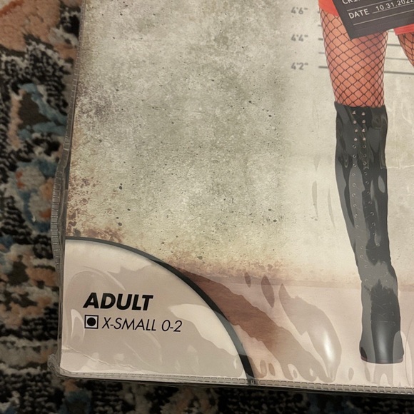 NEW Spirit Orange and Black Confined Cutie Inmate Costume - Picture 3 of 5